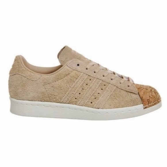 Adidas RETRO SUPERSTAR SHELLTOES | TAN SUEDE W/ CORK SHELL TOES (dead stock) - Picture 7 of 11